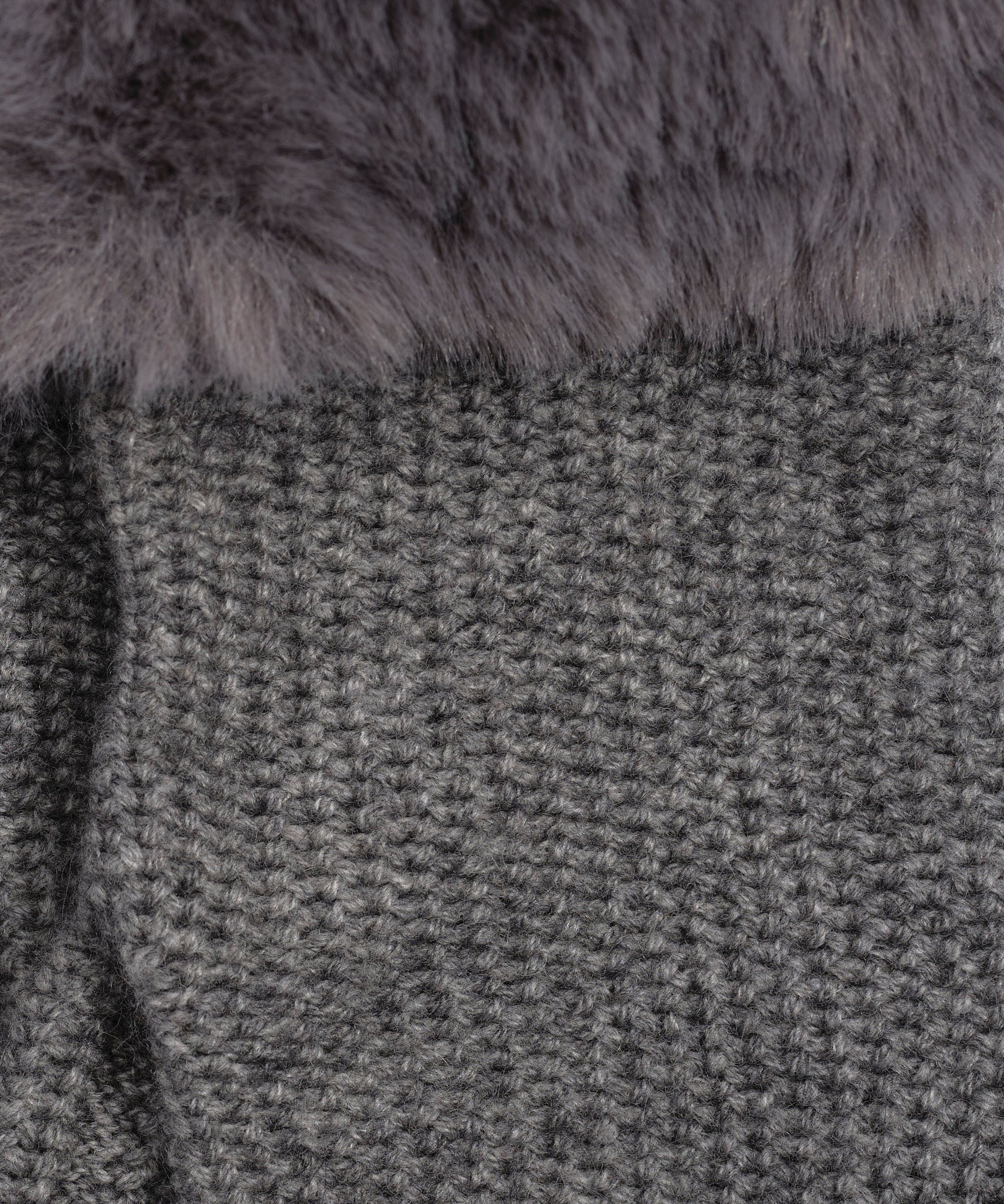 Wool/Cashmere Honeycomb Gloves in color Granite Heather