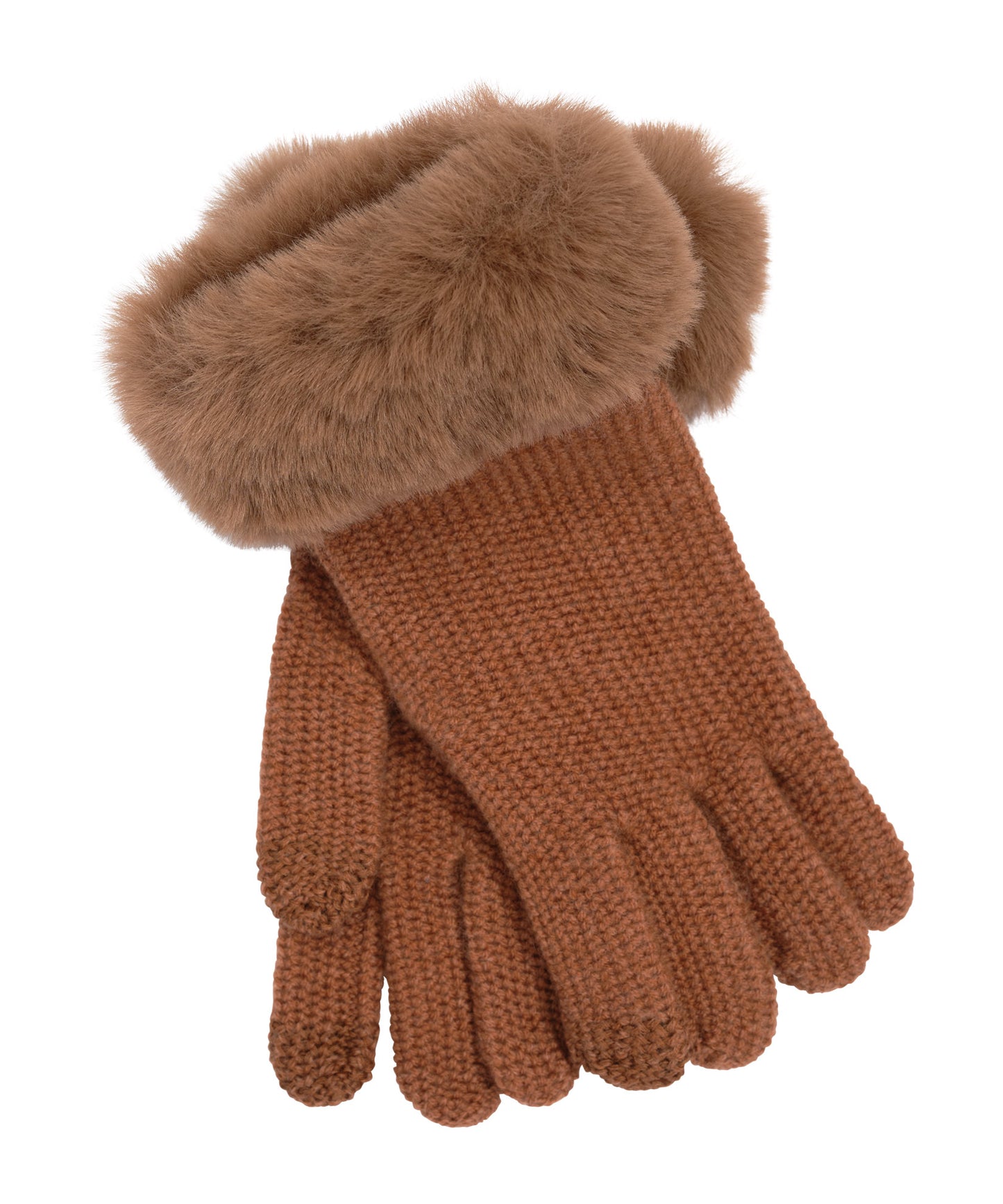 Wool/Cashmere Honeycomb Gloves in color Vicuna