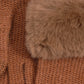 Wool/Cashmere Honeycomb Gloves in color Vicuna