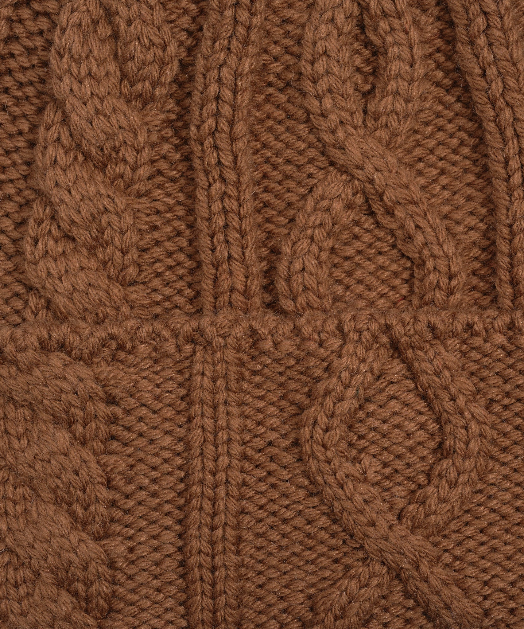 Mixed Cable Hat in color Nutmeg