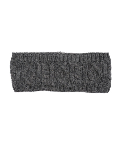 Mixed Cable Headband in color Charcoal