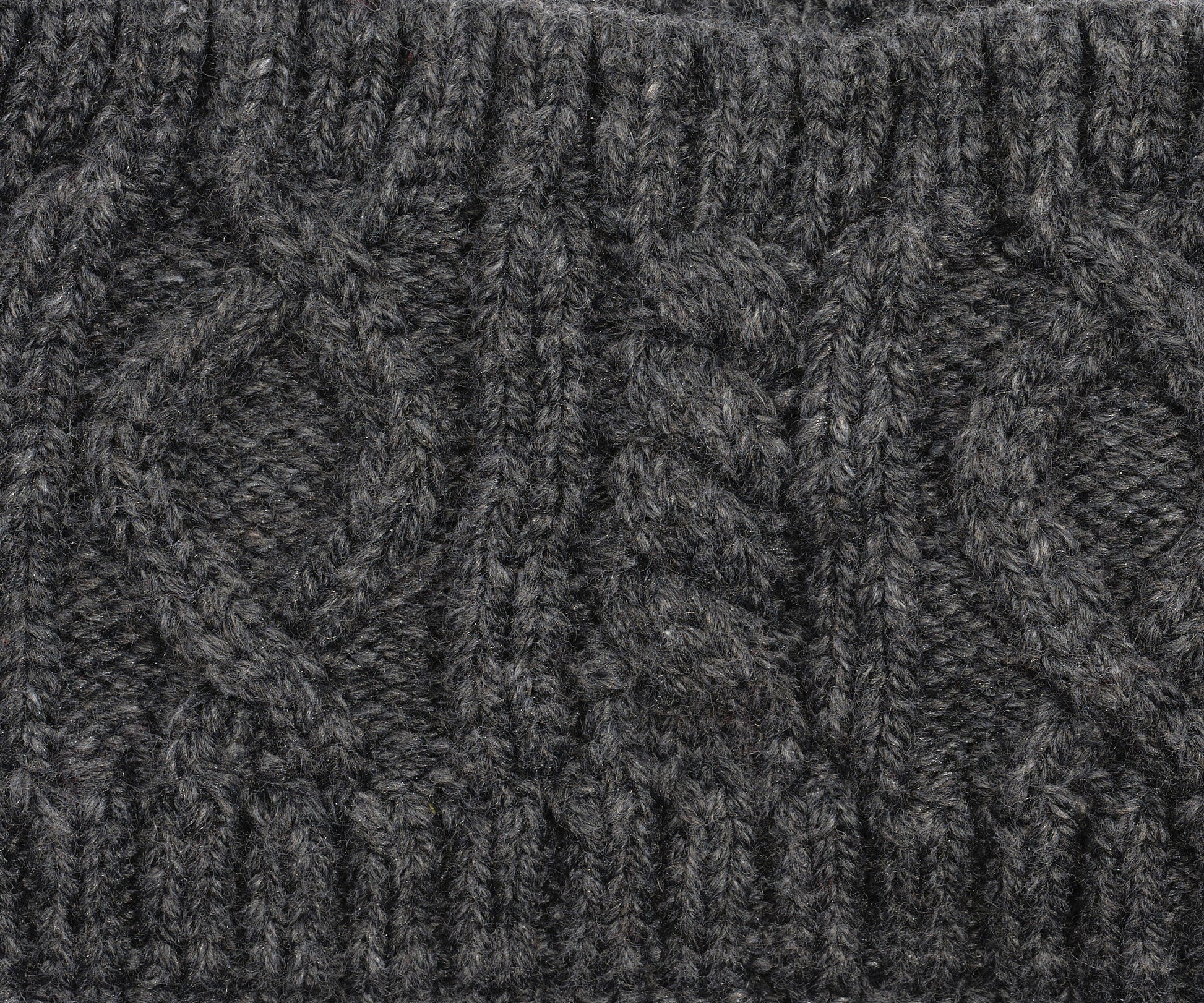 Mixed Cable Headband in color Charcoal