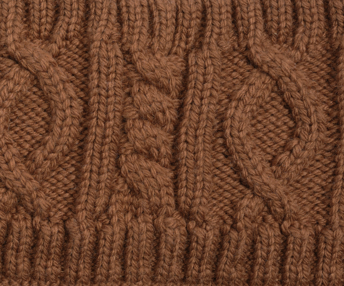 Mixed Cable Headband in color Nutmeg