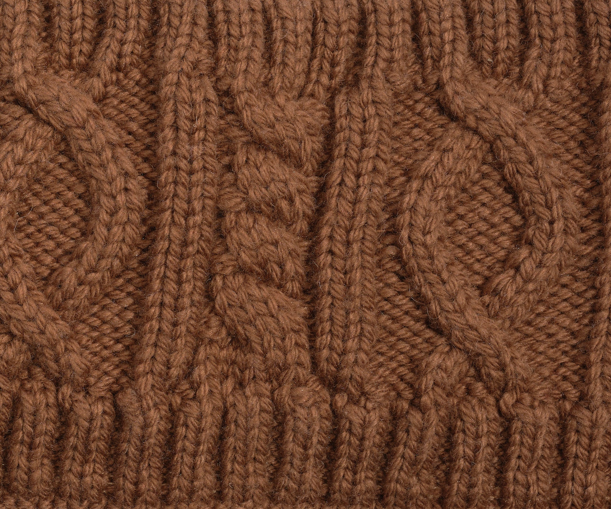 Mixed Cable Headband in color Nutmeg