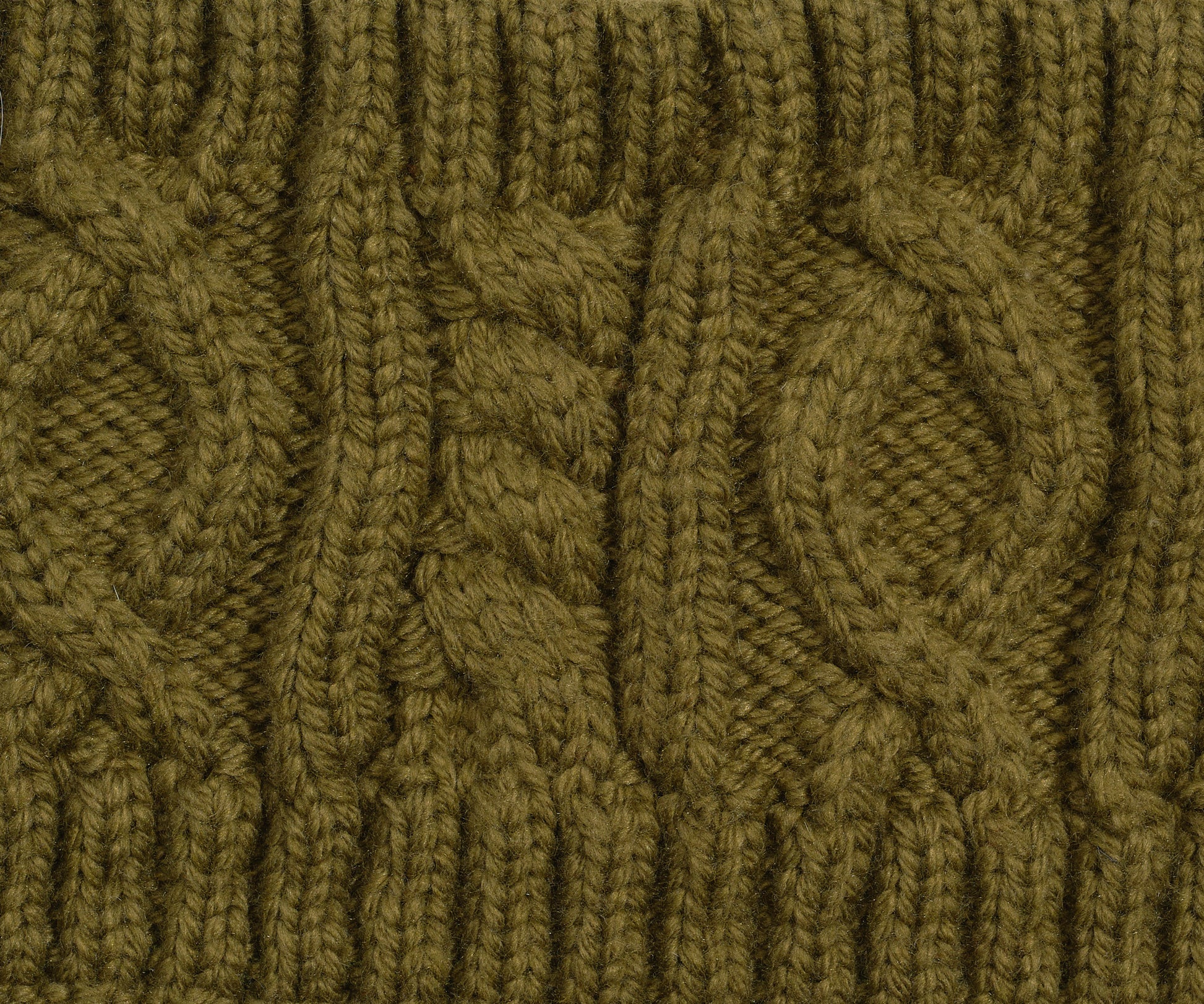 Mixed Cable Headband in color Olive