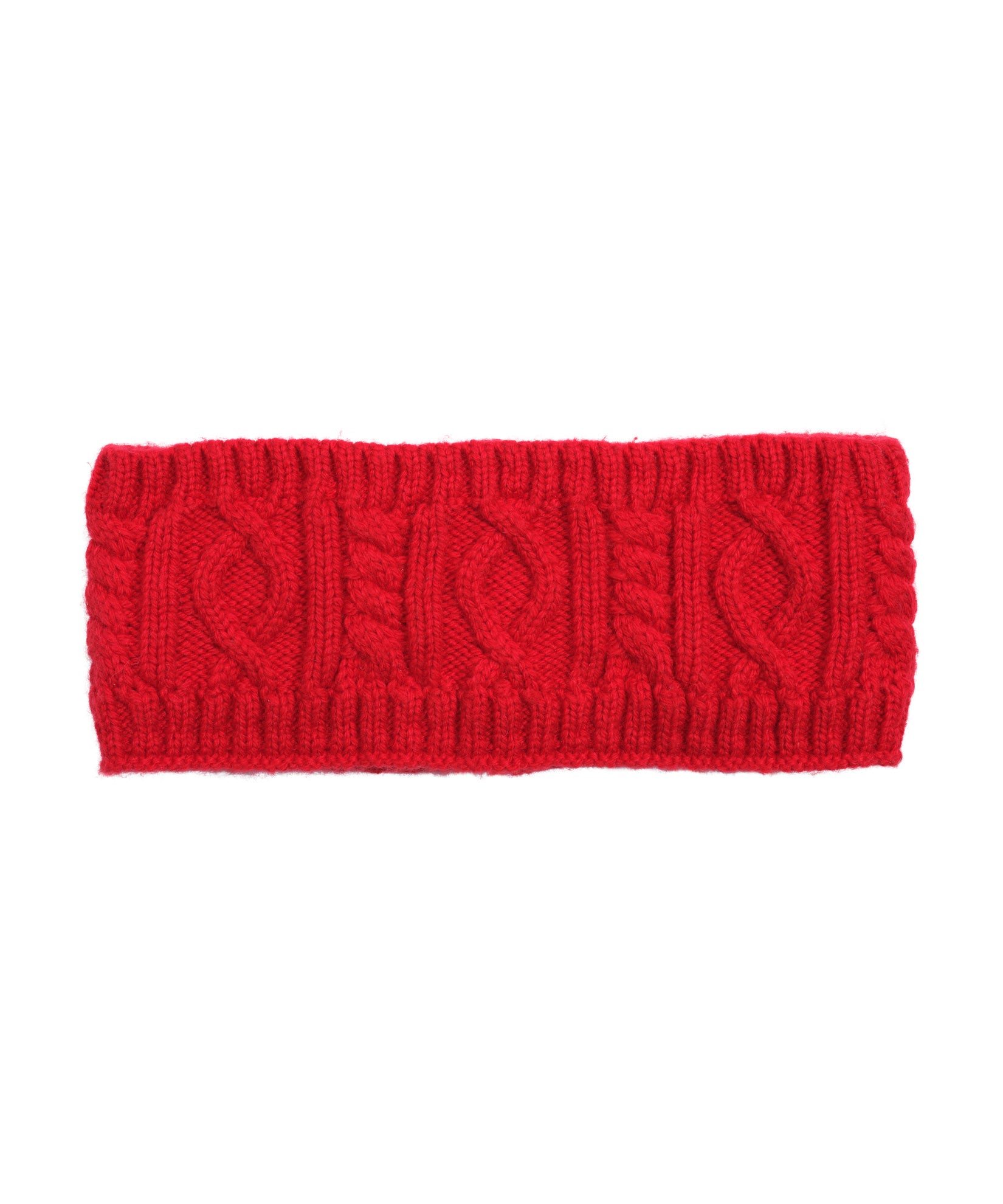 Mixed Cable Headband in color cherry