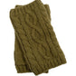 Mixed Cable Handwarmer in color Olive