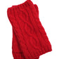 Mixed Cable Handwarmer in color Cherry