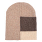 Patched Slouch Beanie in color Pebble