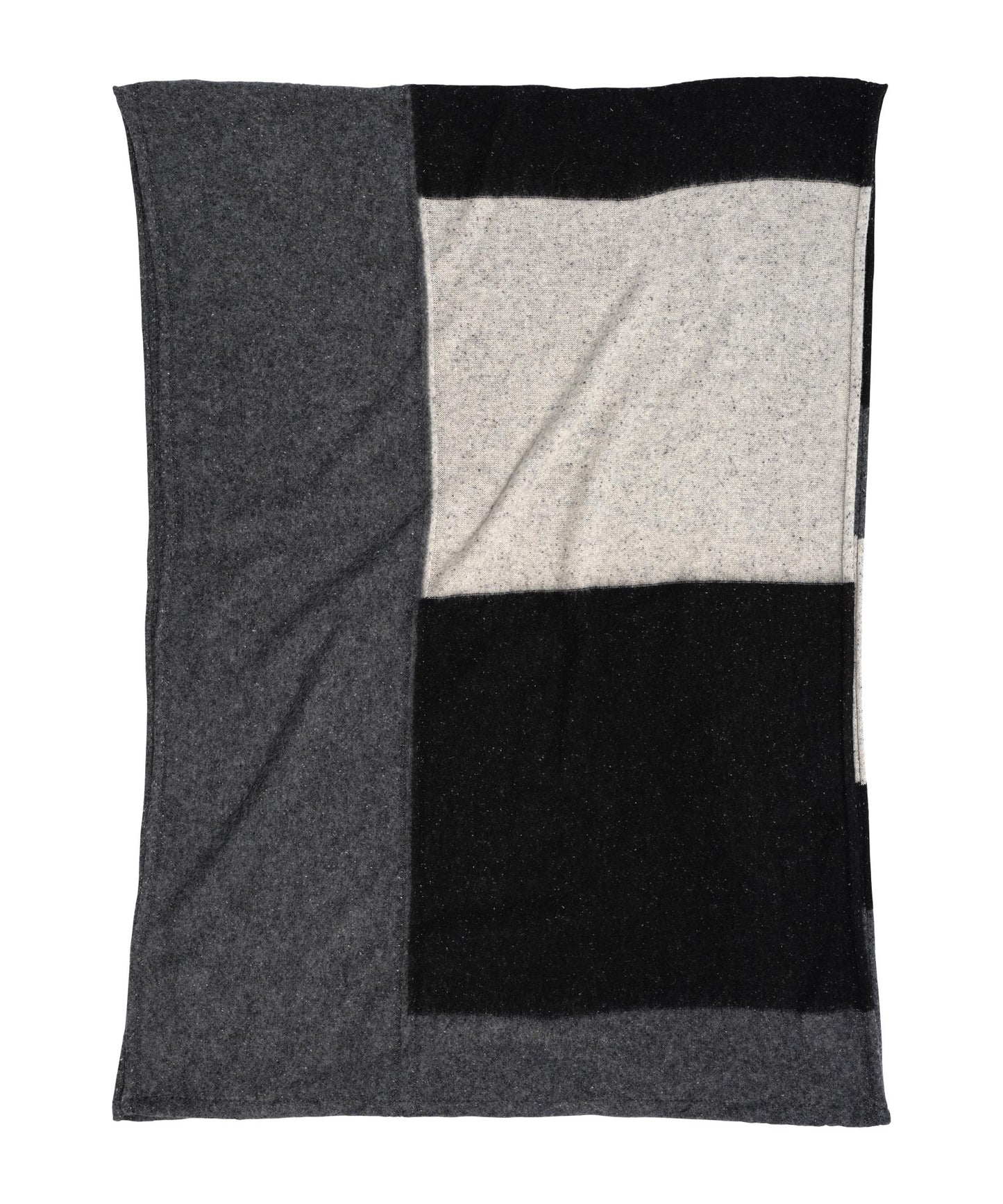 Patched Scarf in color Grey Heather