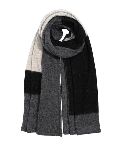 Patched Scarf in color Grey Heather