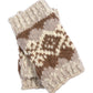 Graphic Fairisle Hand Warmer in color Pebble