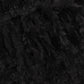 Plush Fur Scarf in color Black