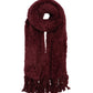 Plush Fur Scarf in color Wine