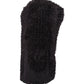 Plush Fur Balaclava in color Black