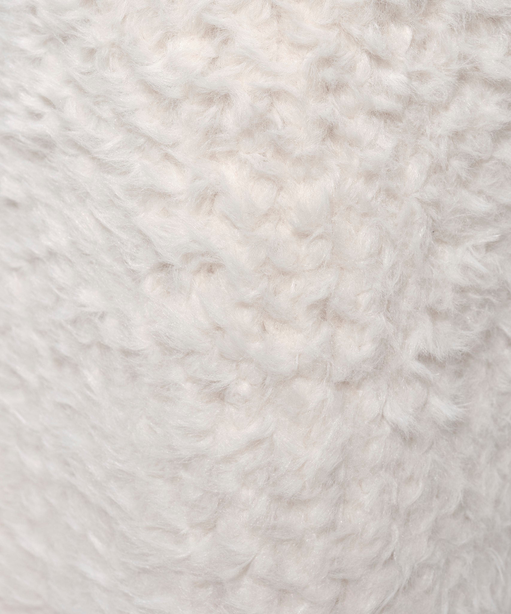 Plush Fur Balaclava in color Cream