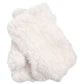 Plush Fur Fingerless Gloves in color Cream