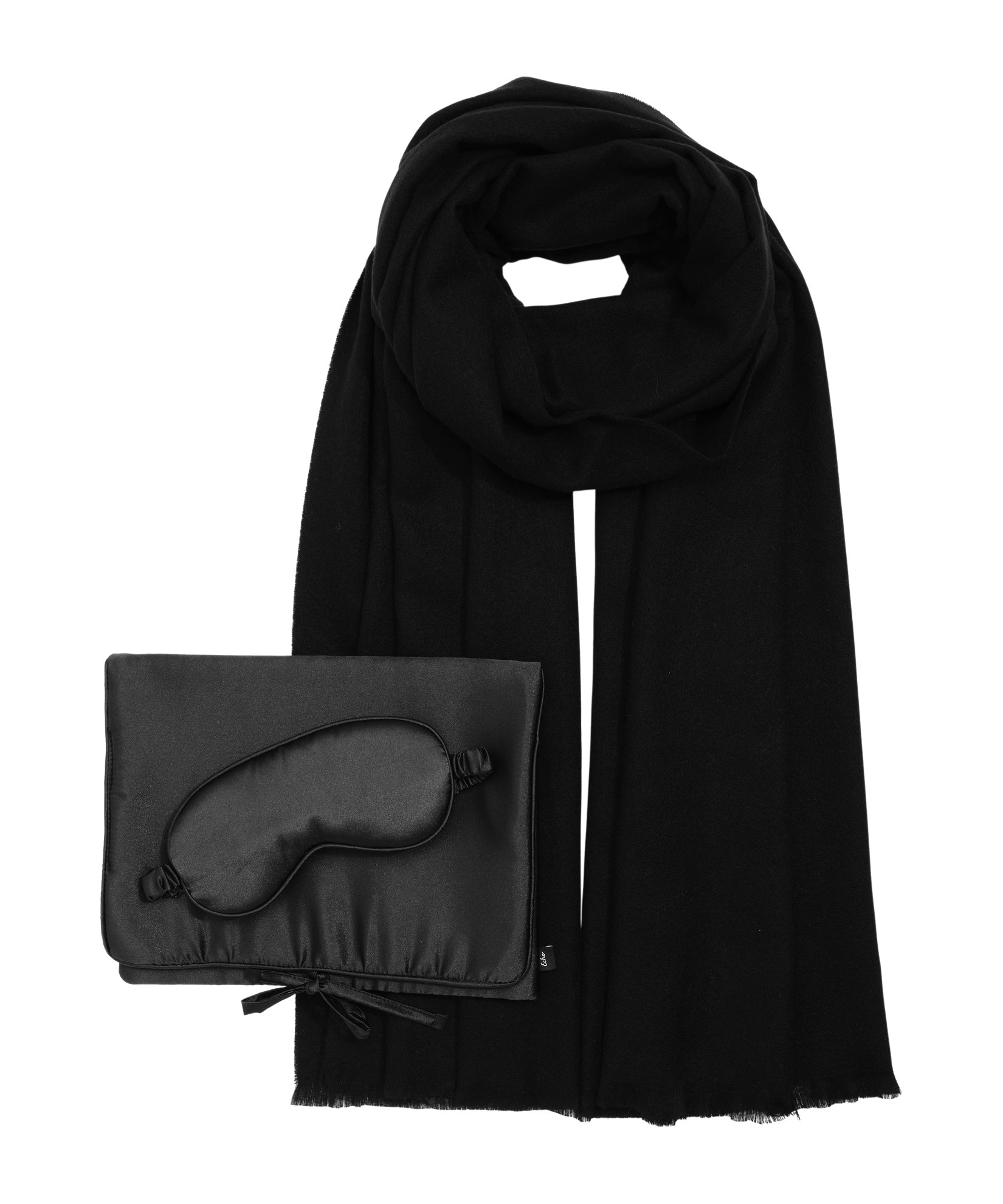 Travel Wrap Set in color Black