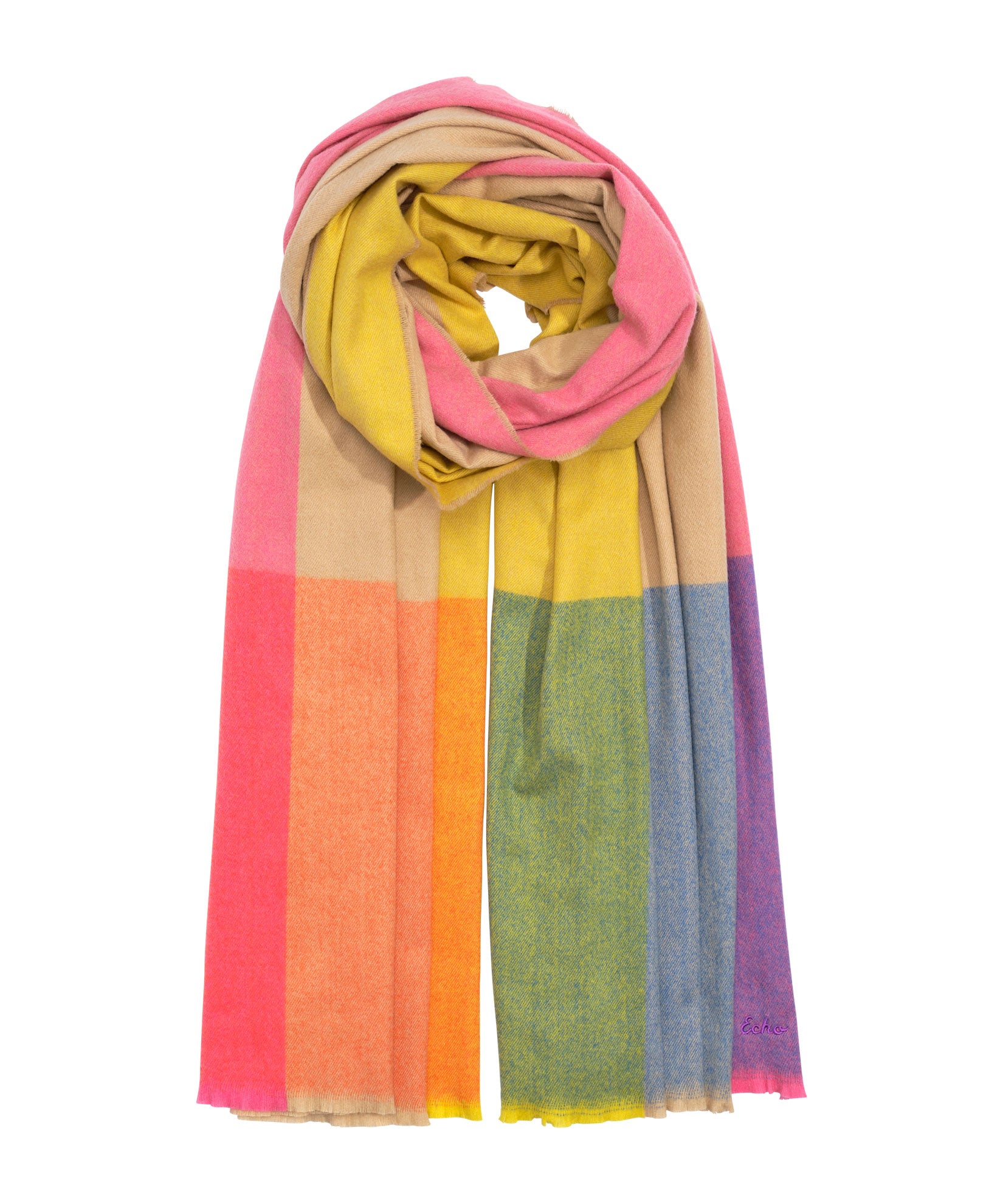 Coach Multicolored Textured Blanket discount Scarf