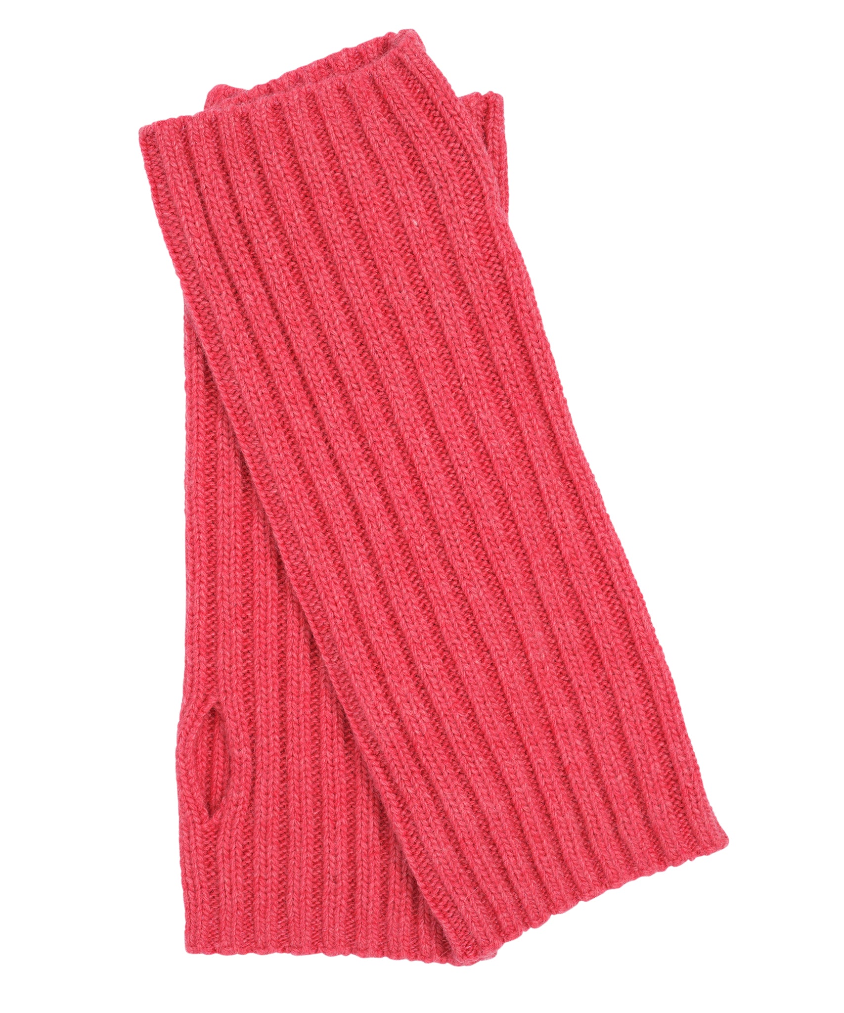 Ribbed Handwarmer in color Dahlia