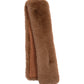 Faux Fur Pull Through With Knit Lining in color Vicuna