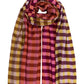 Quarter Check Wrap in color rose violet