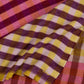 Quarter Check Wrap in color rose violet