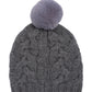 Park Cable Beanie in color dark grey