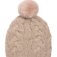 Park Cable Beanie in color farro heather