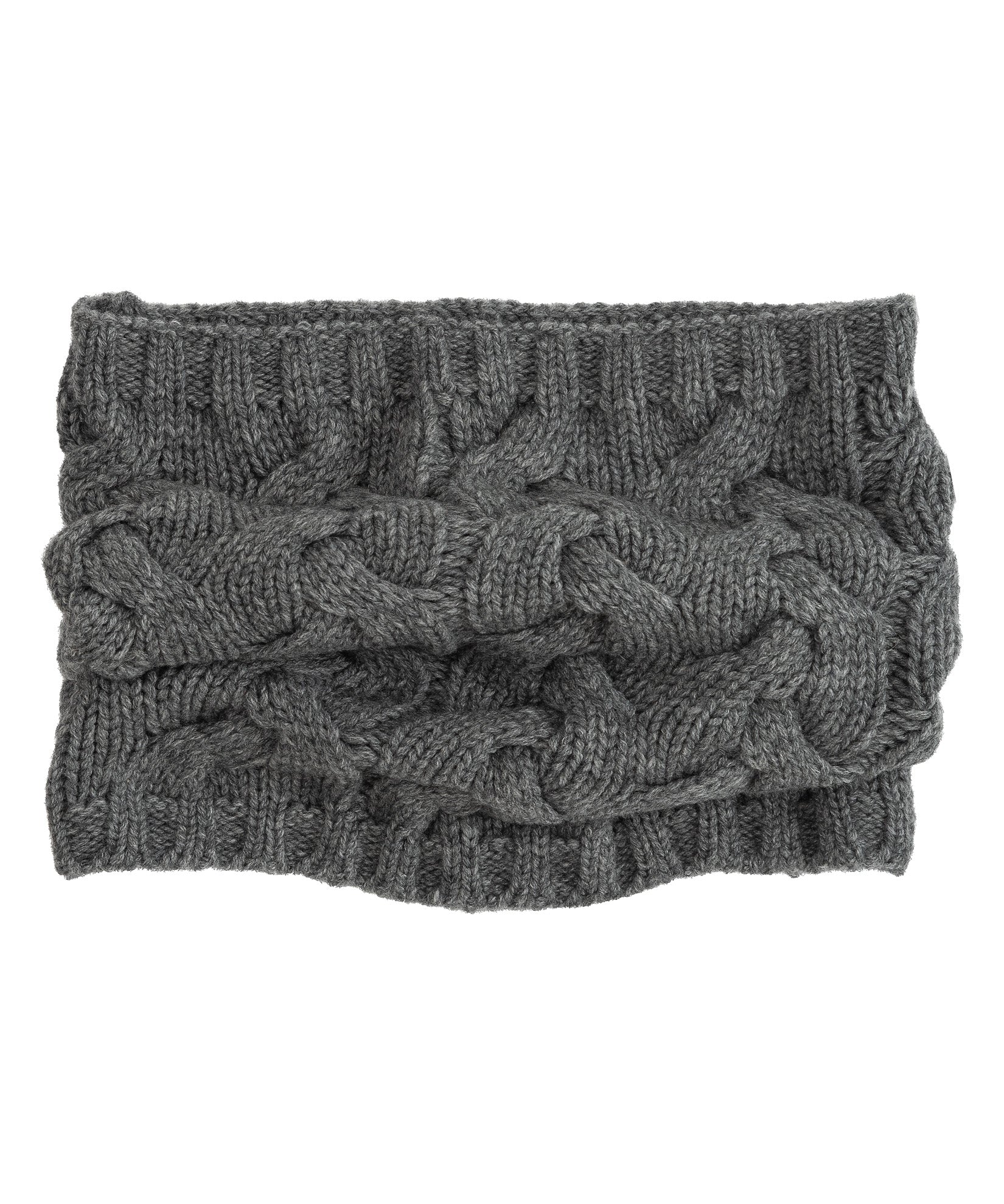 Park Cable Snood in color dark grey