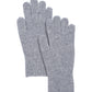 Ribbed Glove in color silver