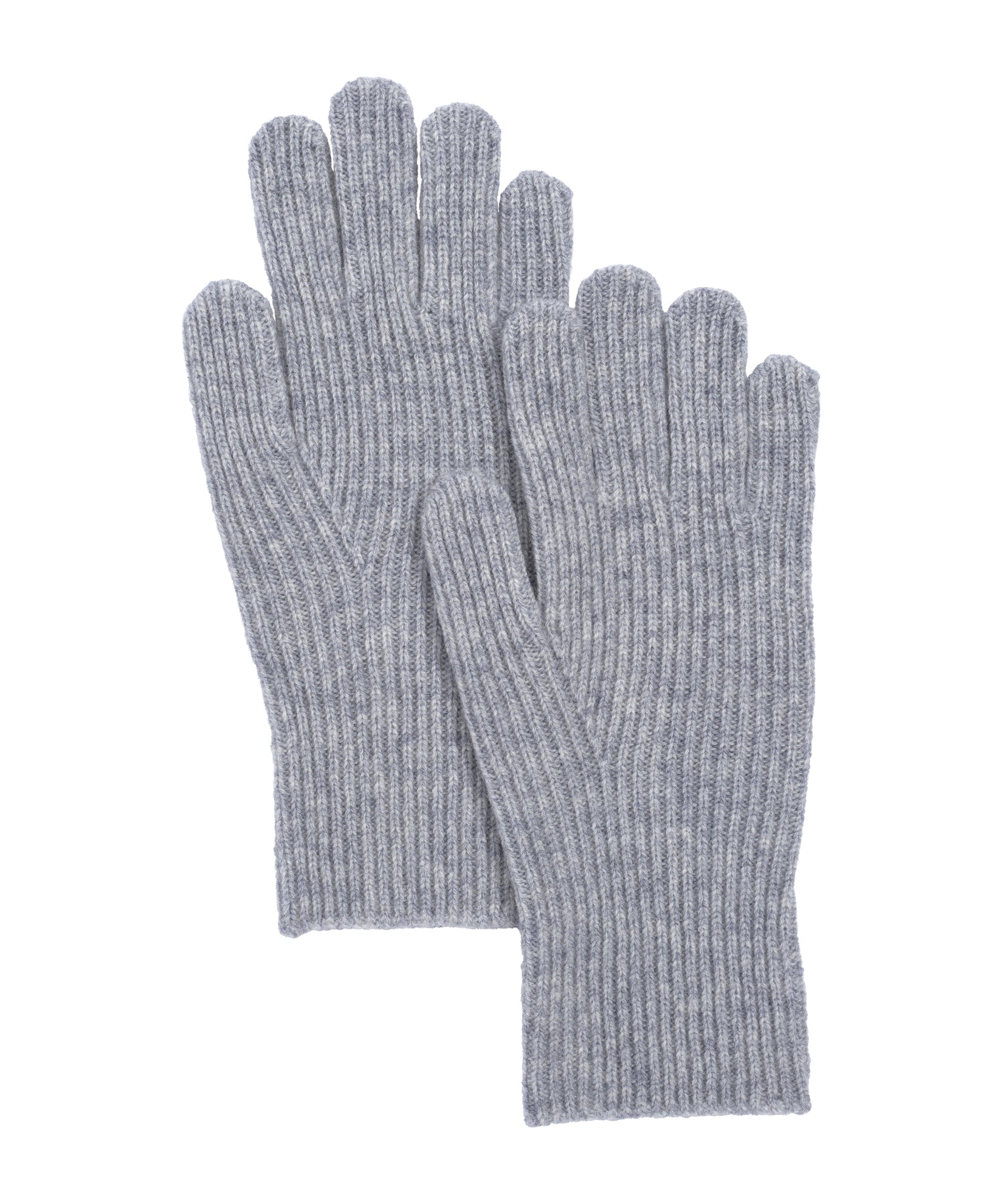 Ribbed Glove in color silver