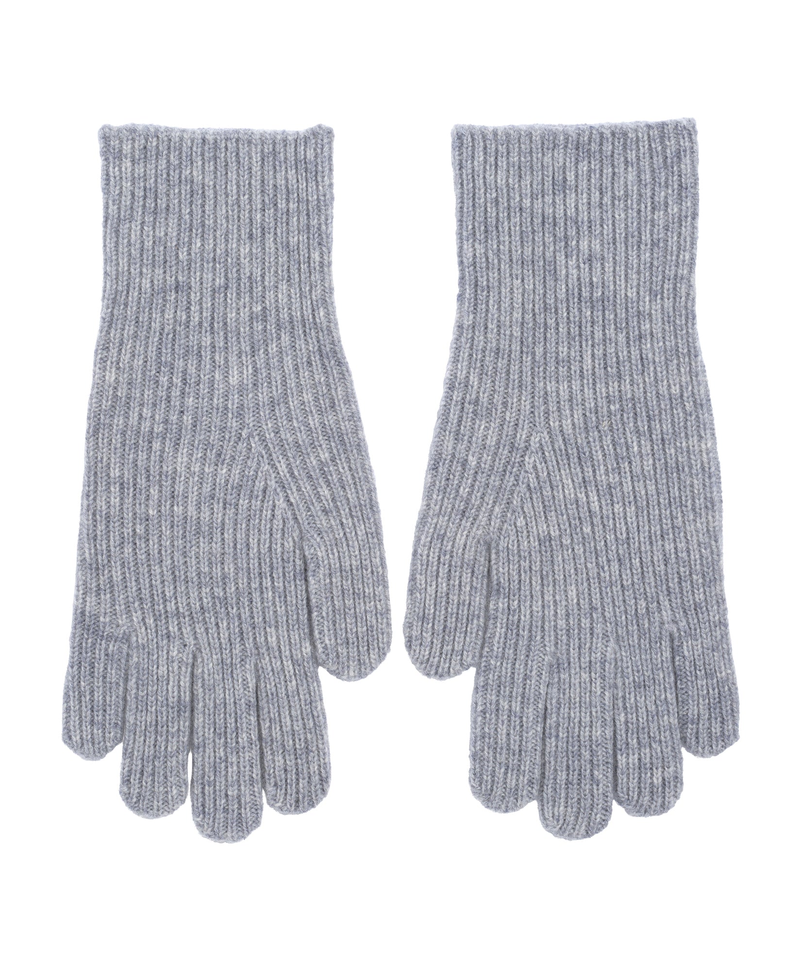 Ribbed Glove in color silver