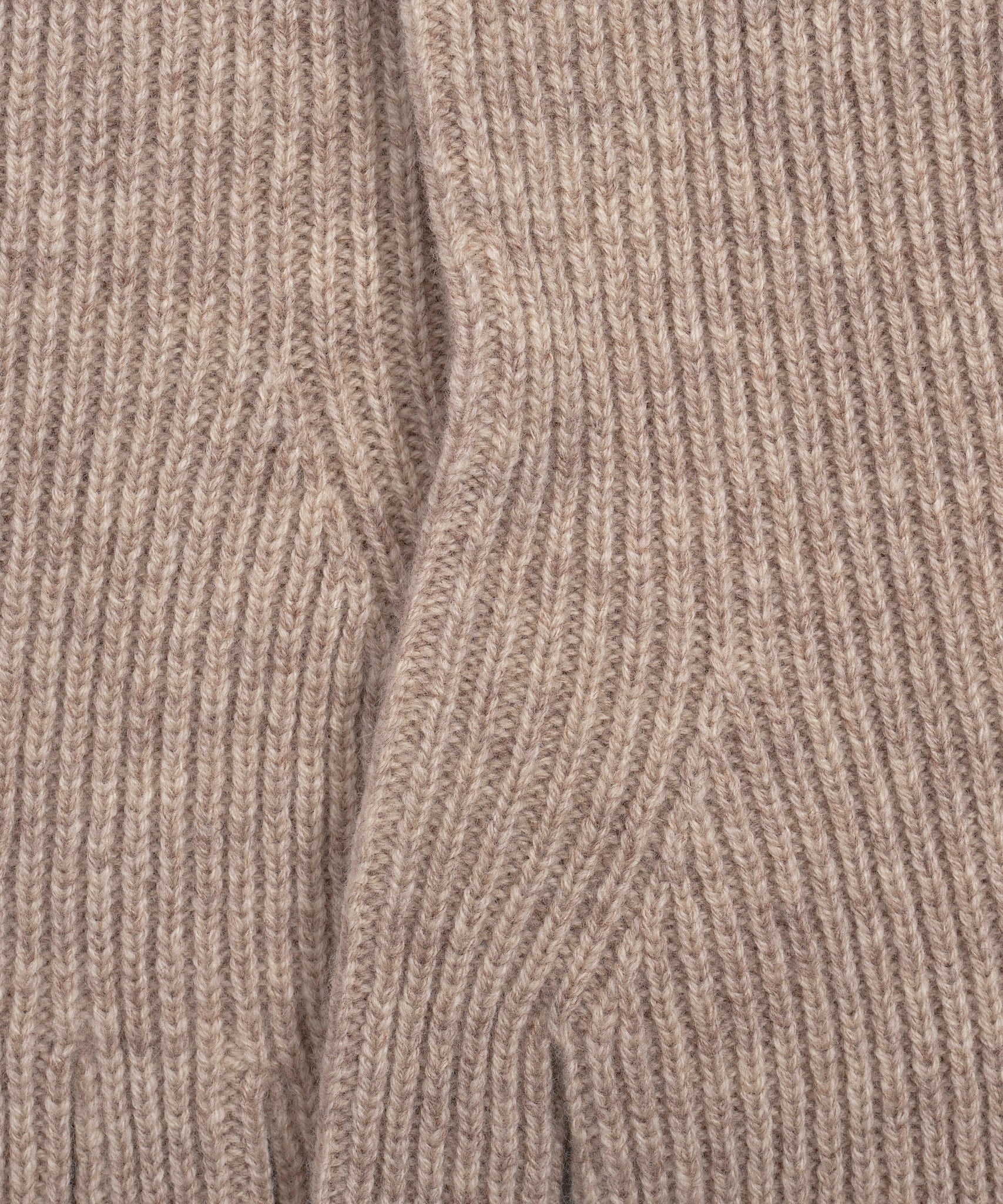 Ribbed Glove in color pebble
