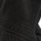Fuzzy Scarf Hood in color black