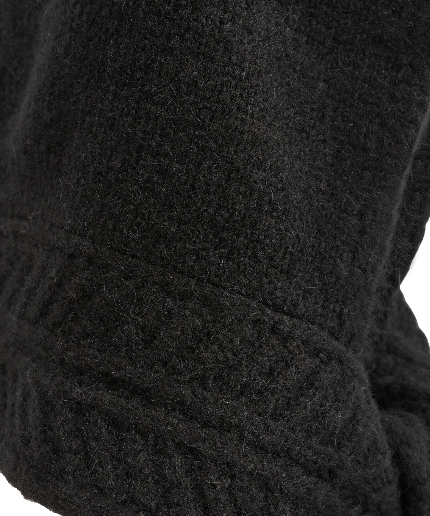 Fuzzy Scarf Hood in color black