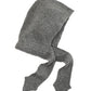 Fuzzy Scarf Hood in color silver/grey