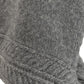 Fuzzy Scarf Hood in color silver/grey