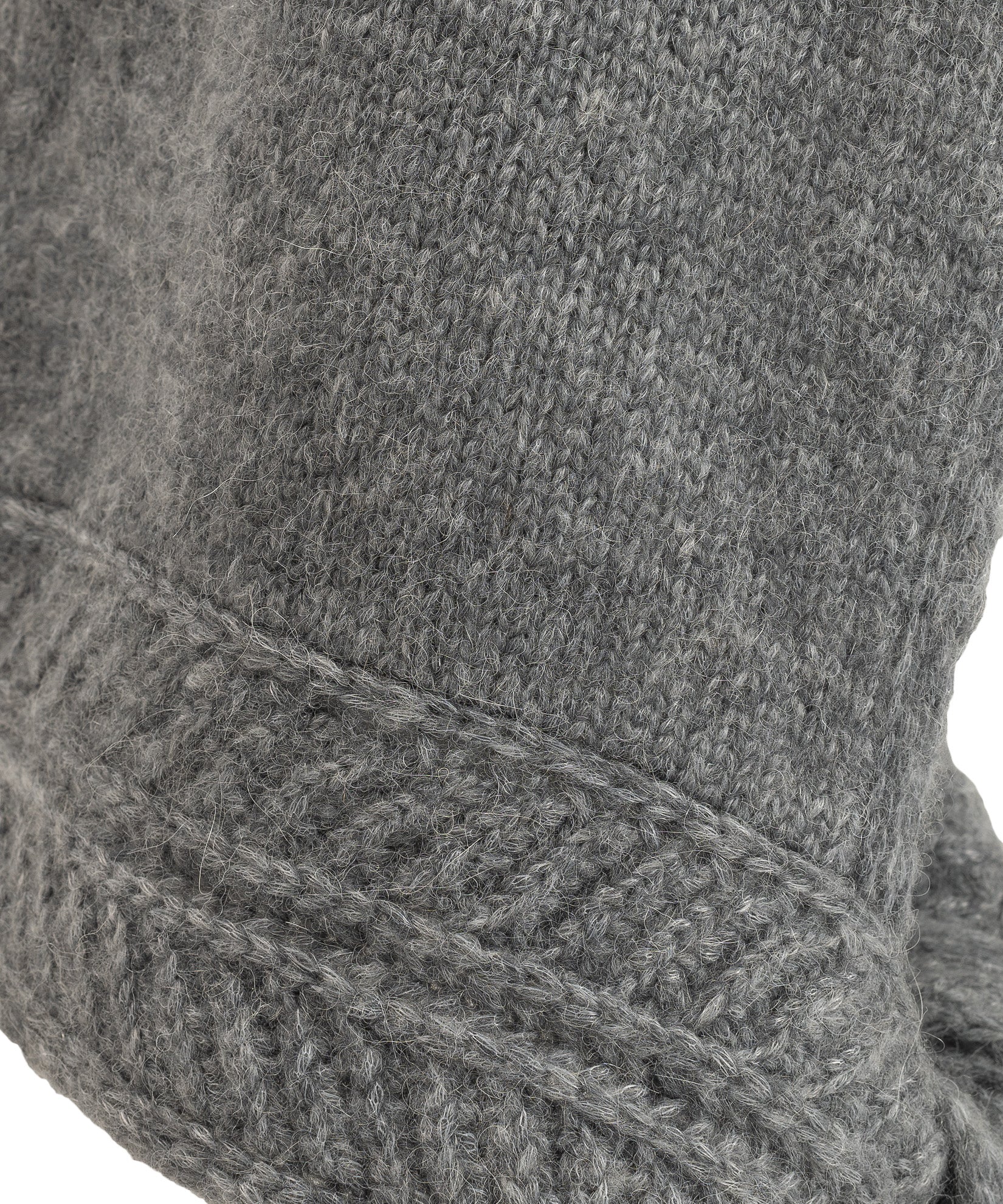Fuzzy Scarf Hood in color silver/grey