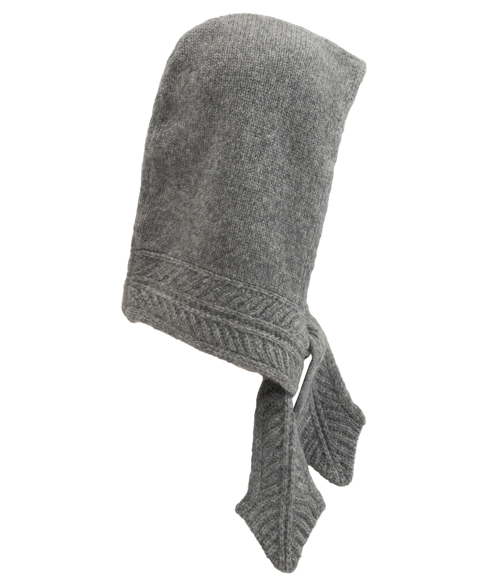 Fuzzy Scarf Hood in color silver/grey