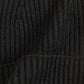 Basic Cardigan Stitch Beanie in color black