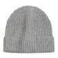 Basic Cardigan Stitch Beanie in color silver