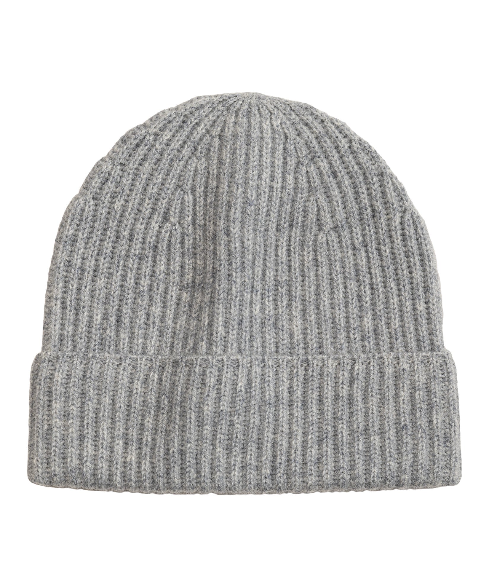 Basic Cardigan Stitch Beanie in color silver