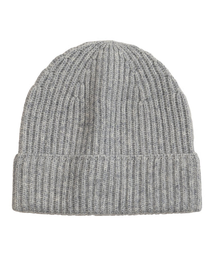 Basic Cardigan Stitch Beanie in color silver