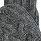 Park Cable Mitten in color dark grey