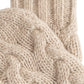 Park Cable Mitten in color farro heather
