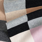 Merino Wool Geo Jacquard Scarf in color black