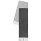 Half and Half Scarf in Grey Heather