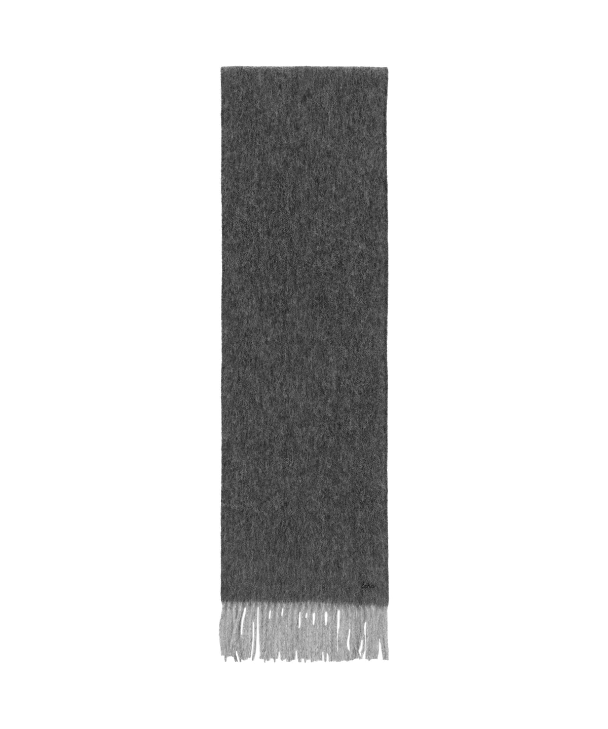 Half and Half Scarf in Grey Heather