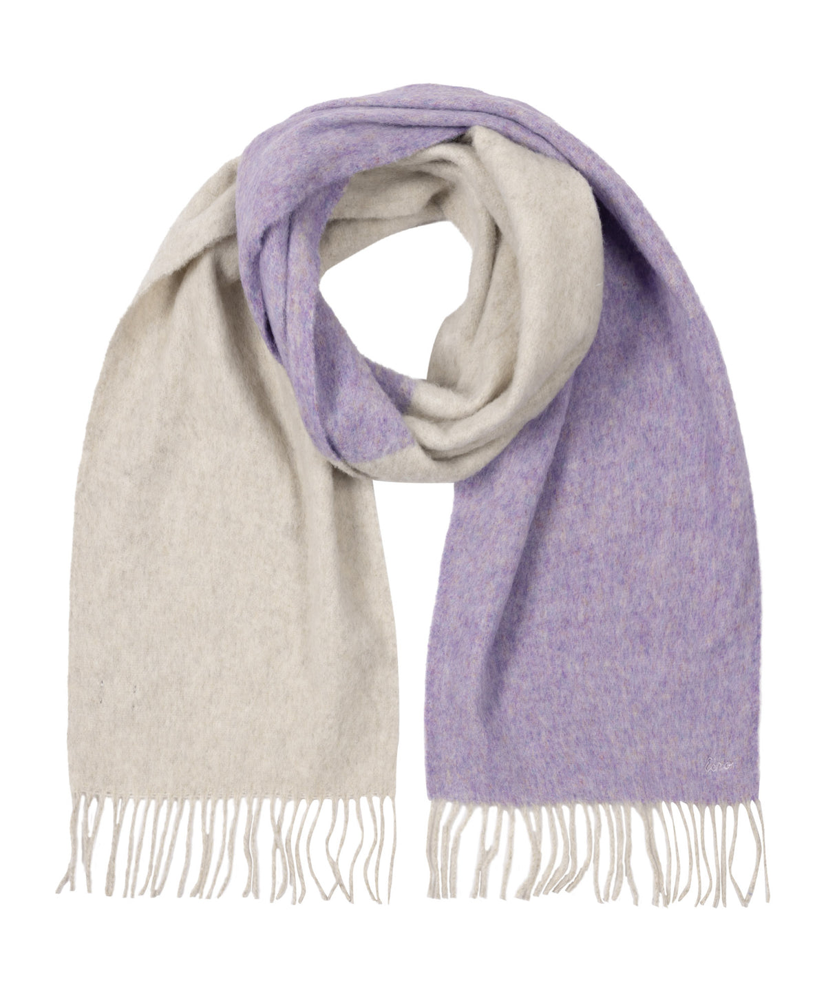 Half and Half Scarf in Wild Lavender
